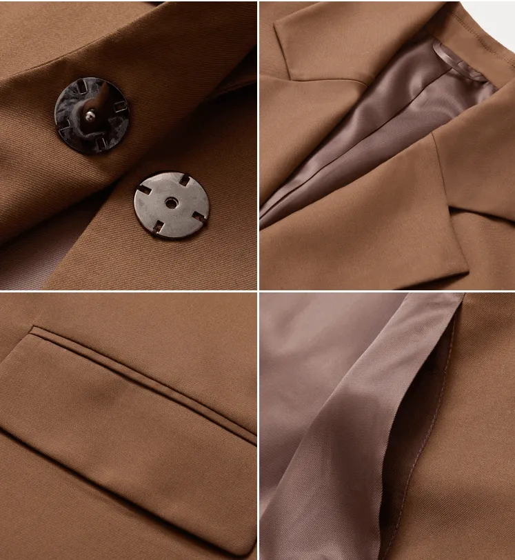Niche Design Slim-Fit Waist Jacket