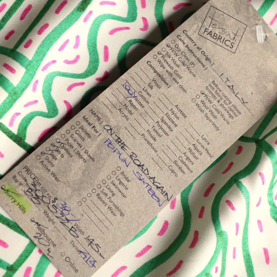 On The Road Again Viscose Twill Sateen