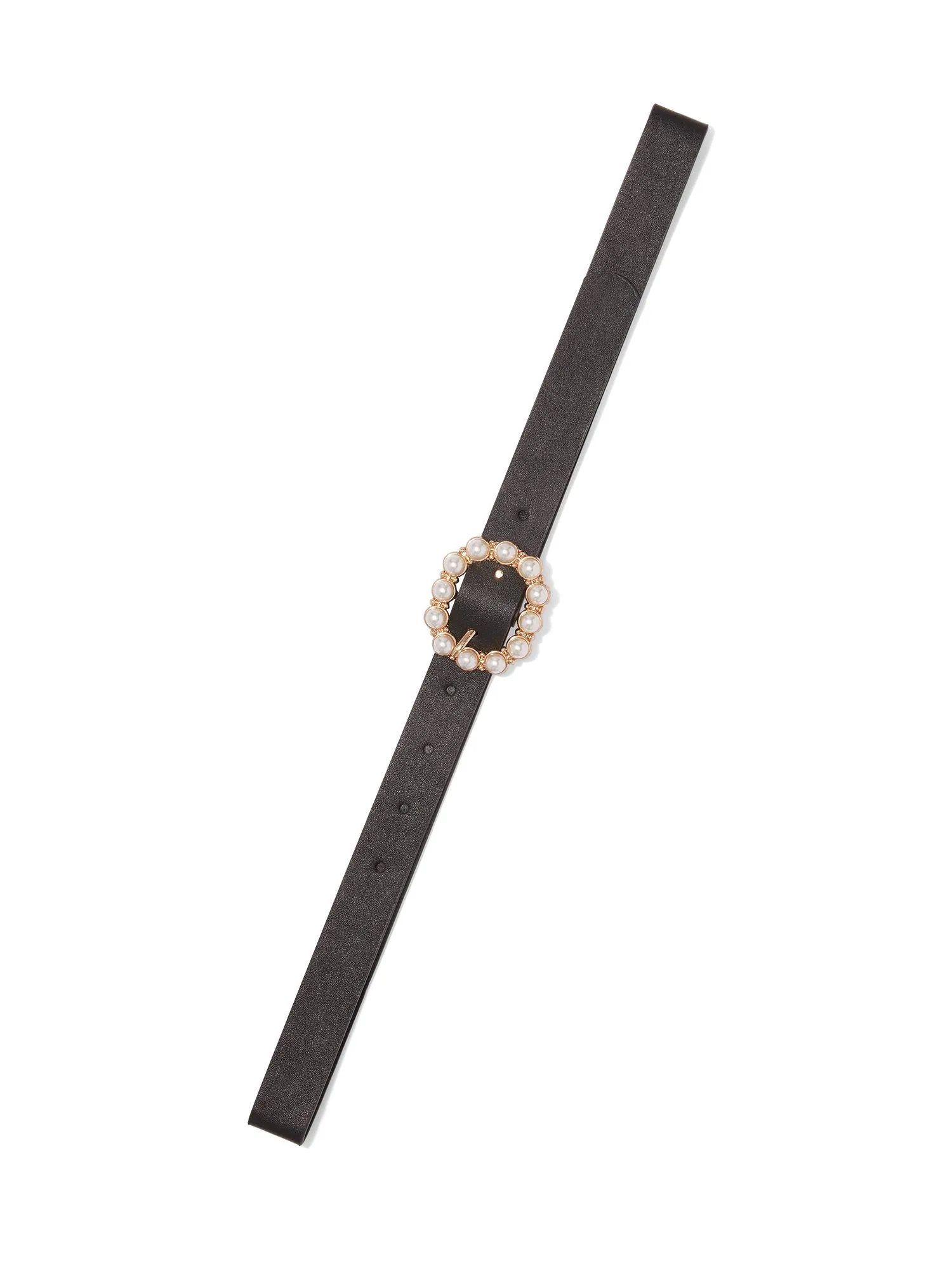 Pearl-Buckle Belt