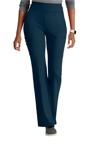 Performance Knit by Barco Sprint Knit 7-Pocket High-Rise Flare Leg Scrub Pant-Petite/Tall