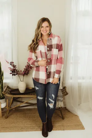 Plaid Colorblock Jacket