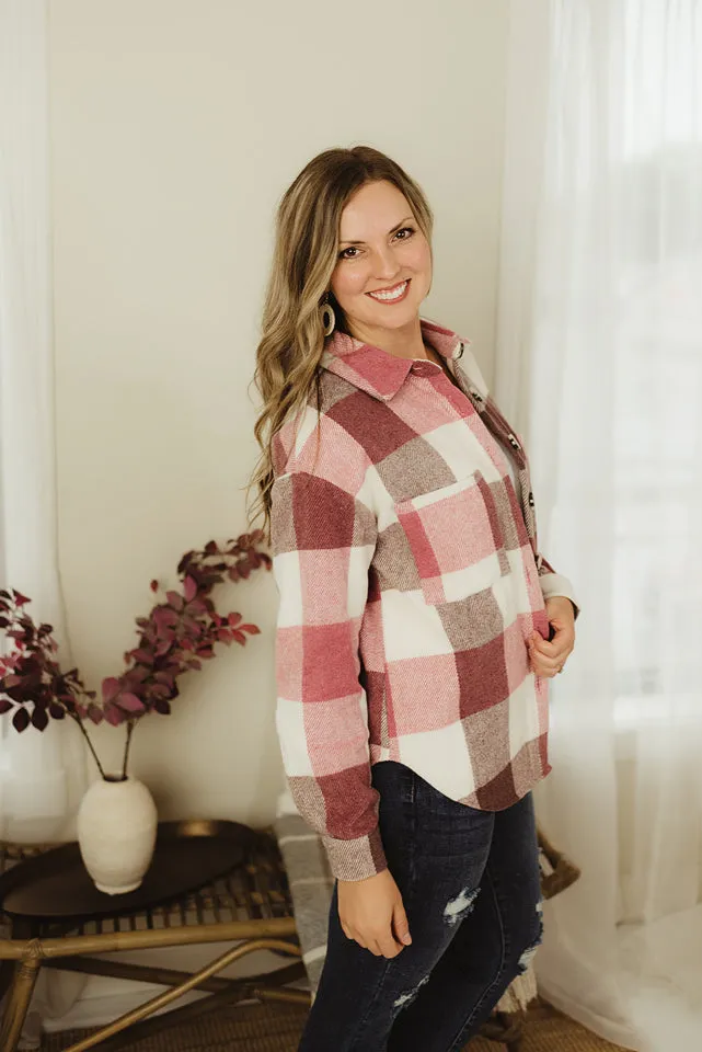 Plaid Colorblock Jacket