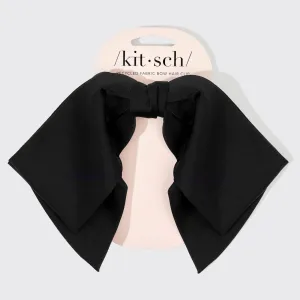 Recycled Fabric Bow Hair Clip 1pc- Black