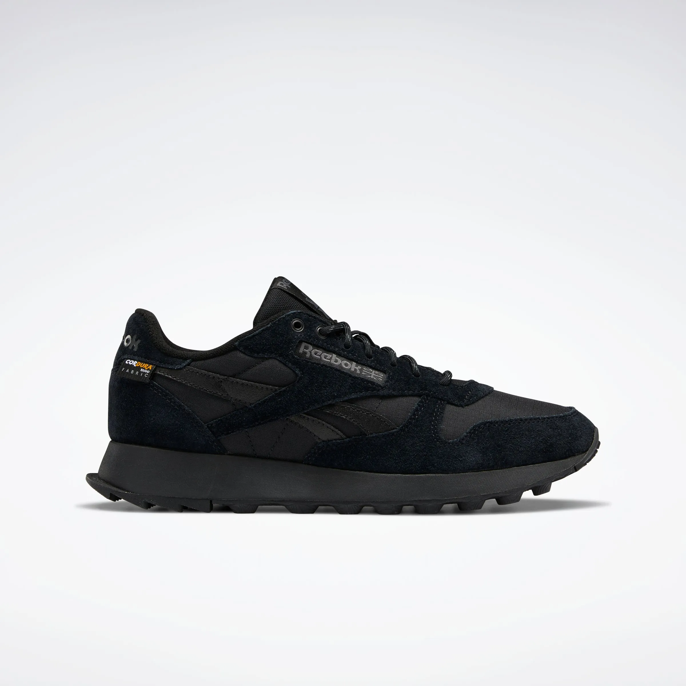 Reebok Footwear Men Classic Leather Shoes Cblack/Cblack/Purgry