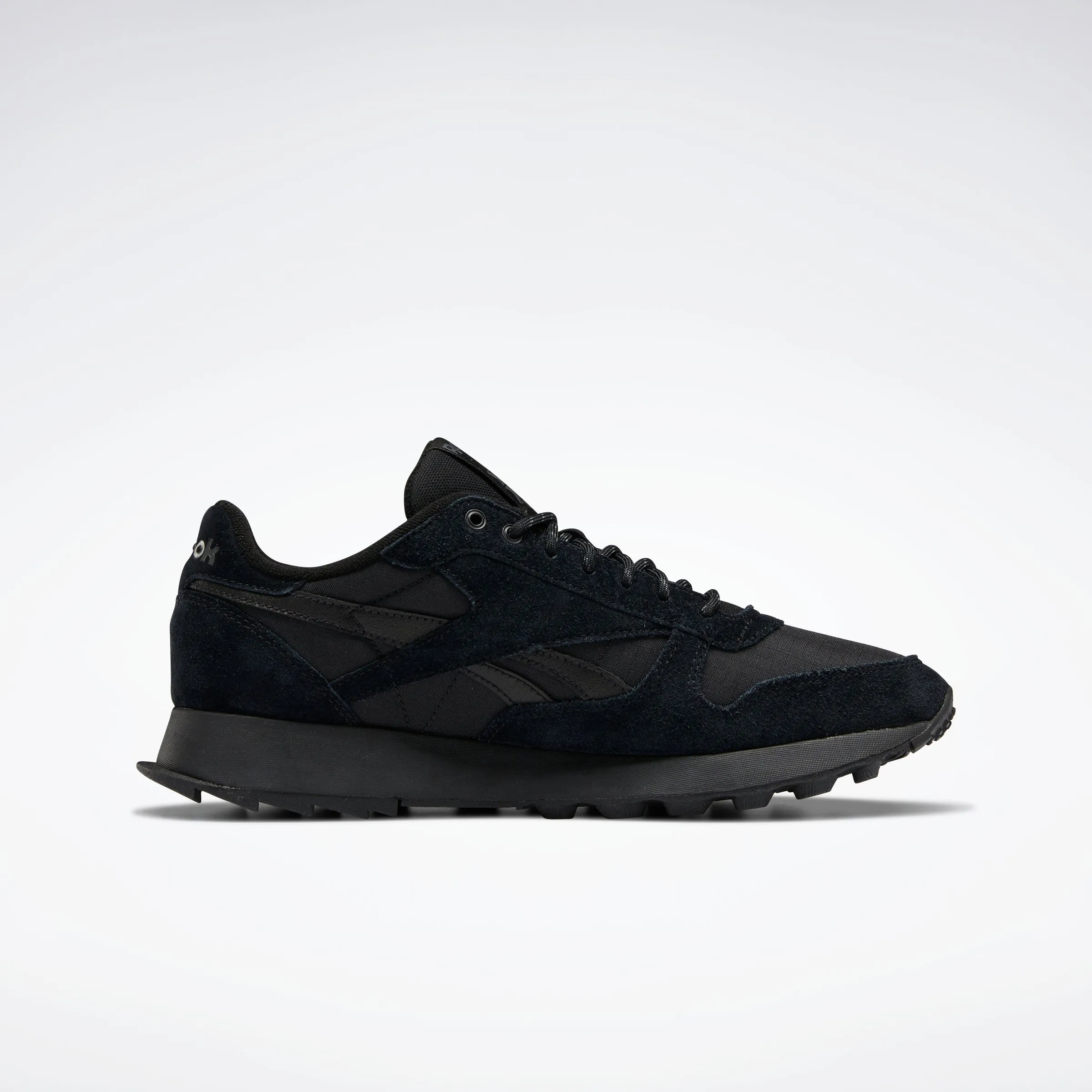 Reebok Footwear Men Classic Leather Shoes Cblack/Cblack/Purgry