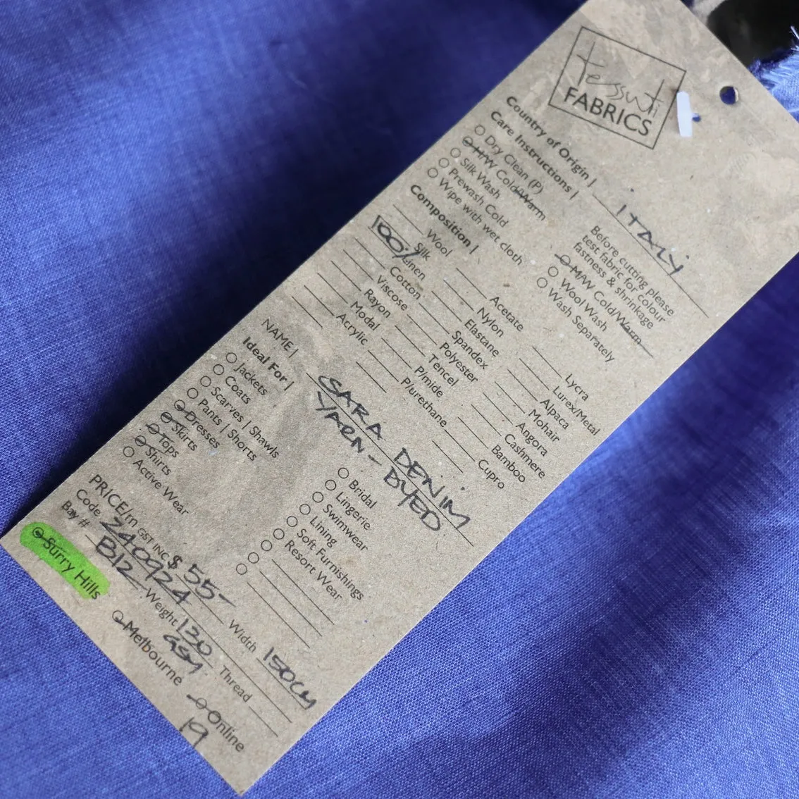 Sara Denim Linen