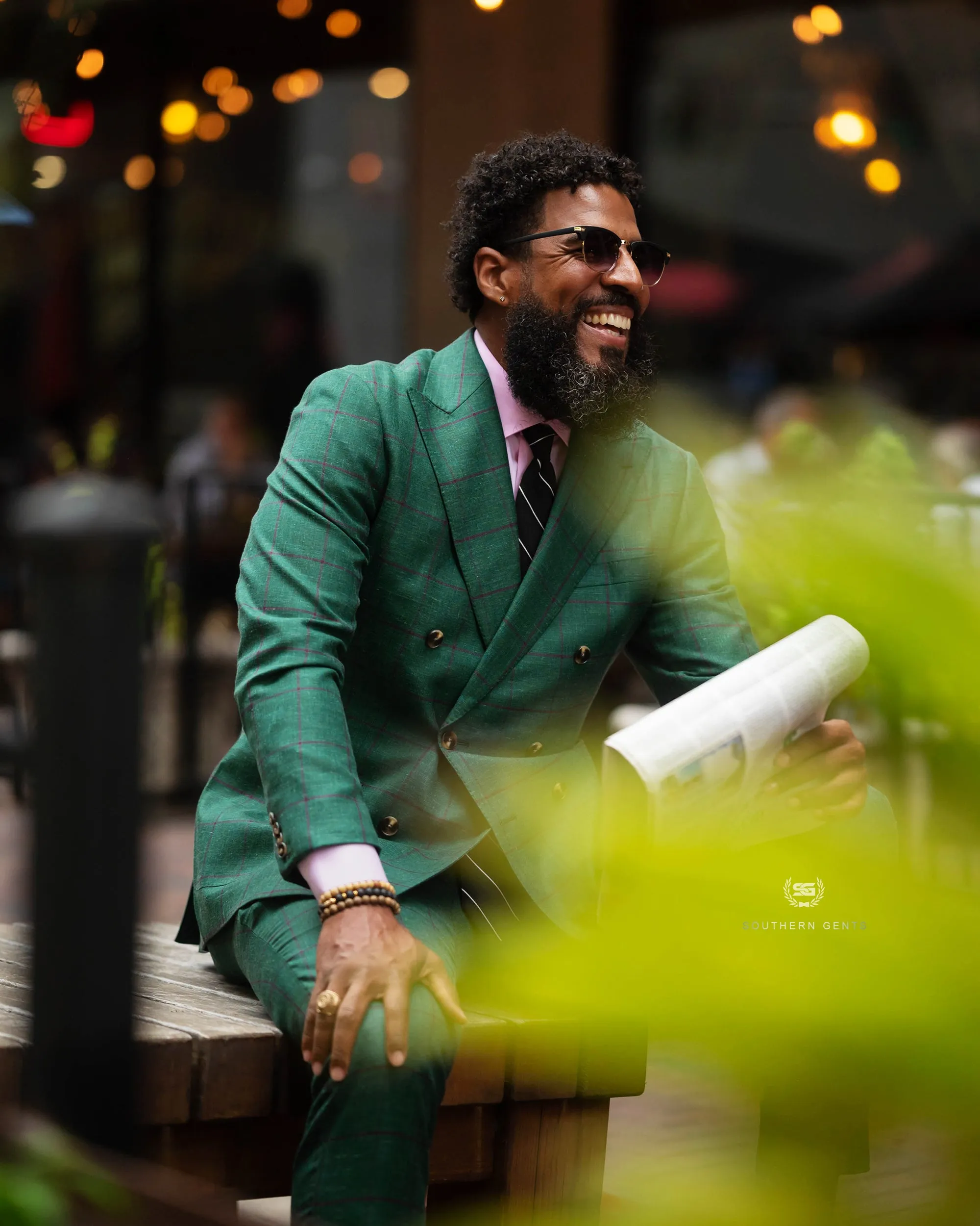 SG Dress Trouser - Green Window Pane