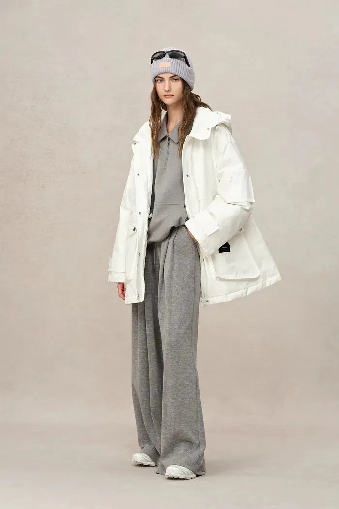 Sogne Parka Goose Down Jacket in Waterproof Fabric
