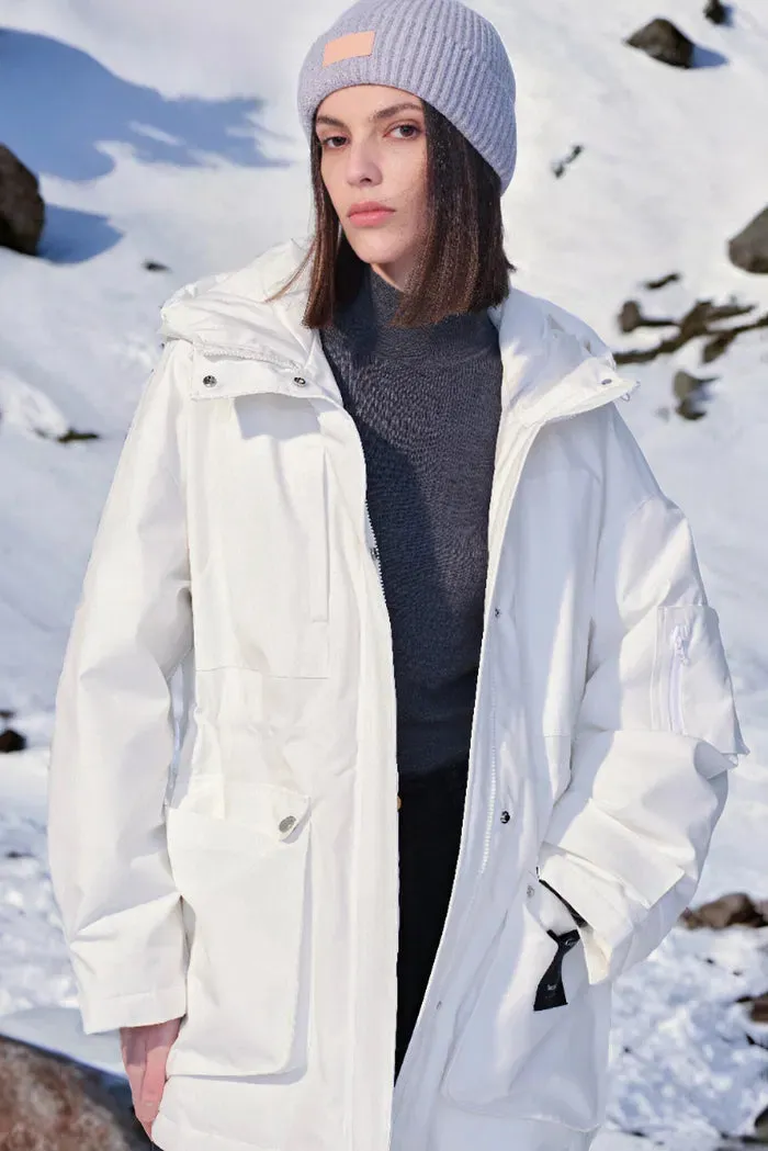 Sogne Parka Goose Down Jacket in Waterproof Fabric