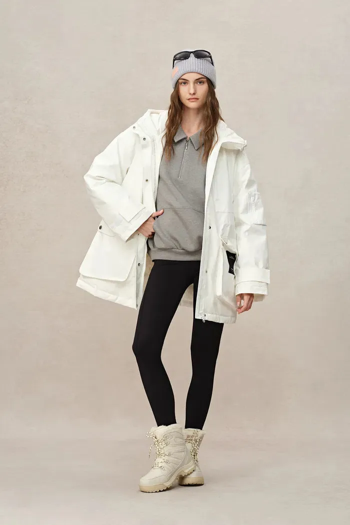 Sogne Parka Goose Down Jacket in Waterproof Fabric