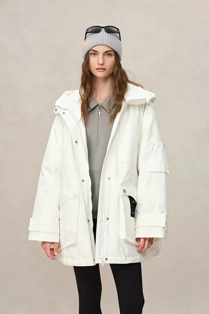 Sogne Parka Goose Down Jacket in Waterproof Fabric