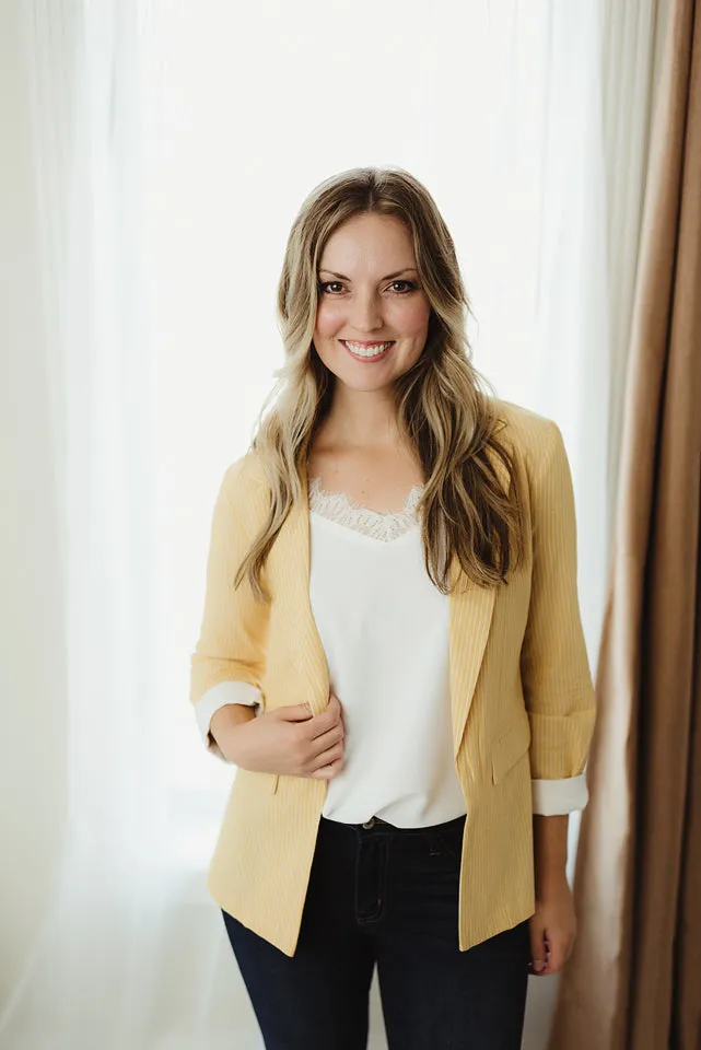 Striped Linen Blazer