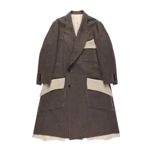 SULVAM - Herringbone Cut-Off Coat