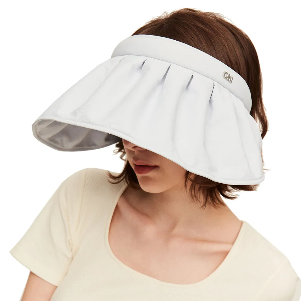 Sun Protection Wide Brim Foldable Hats Roll-Up Headband Visor UPF 50 