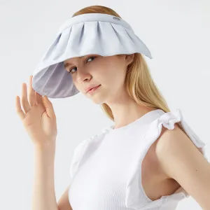 Sun Protection Wide Brim Foldable Hats Roll-Up Headband Visor UPF 50 