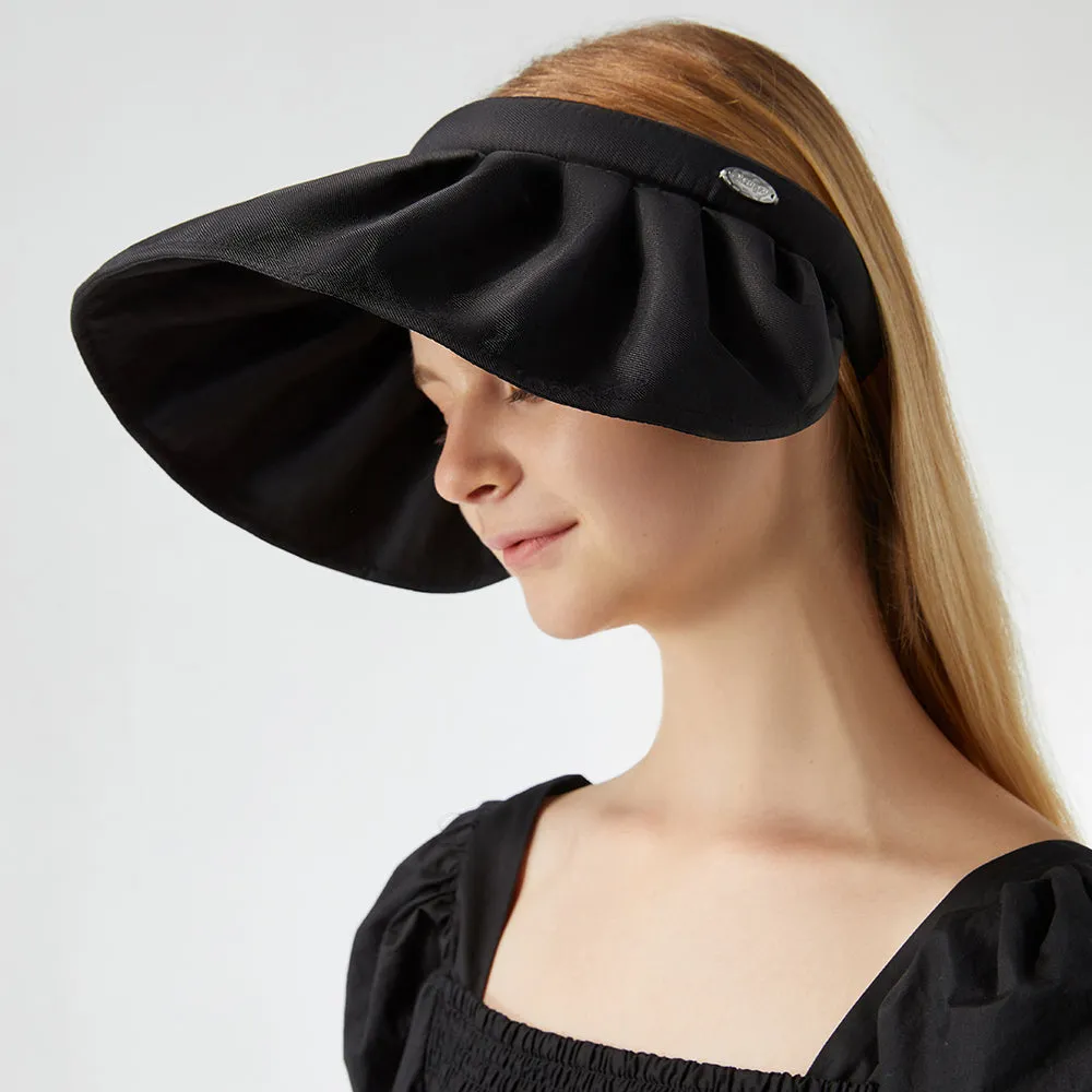 Sun Protection Wide Brim Foldable Hats Roll-Up Headband Visor UPF 50 