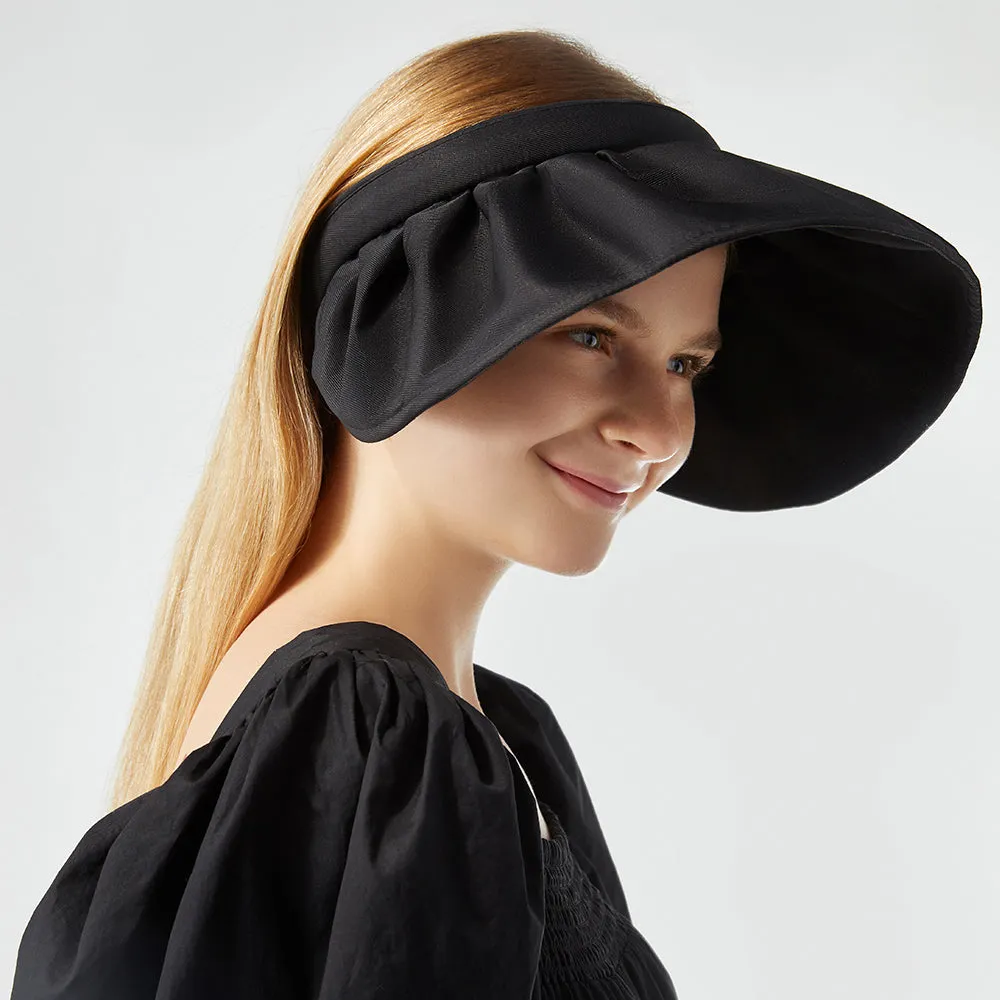 Sun Protection Wide Brim Foldable Hats Roll-Up Headband Visor UPF 50 