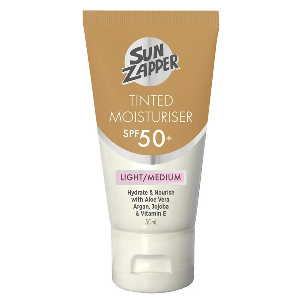 Sun Zapper Tinted Moisturiser SPF 50  Light/ Medium