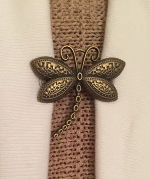 Sweater Clips Dragonfly Cardigan Clip Sweater Clip Dragon Fly Scarf Clasp Shawl Clips Bronze Cosplay Cloak Clip Gifts for Her by Fabulici
