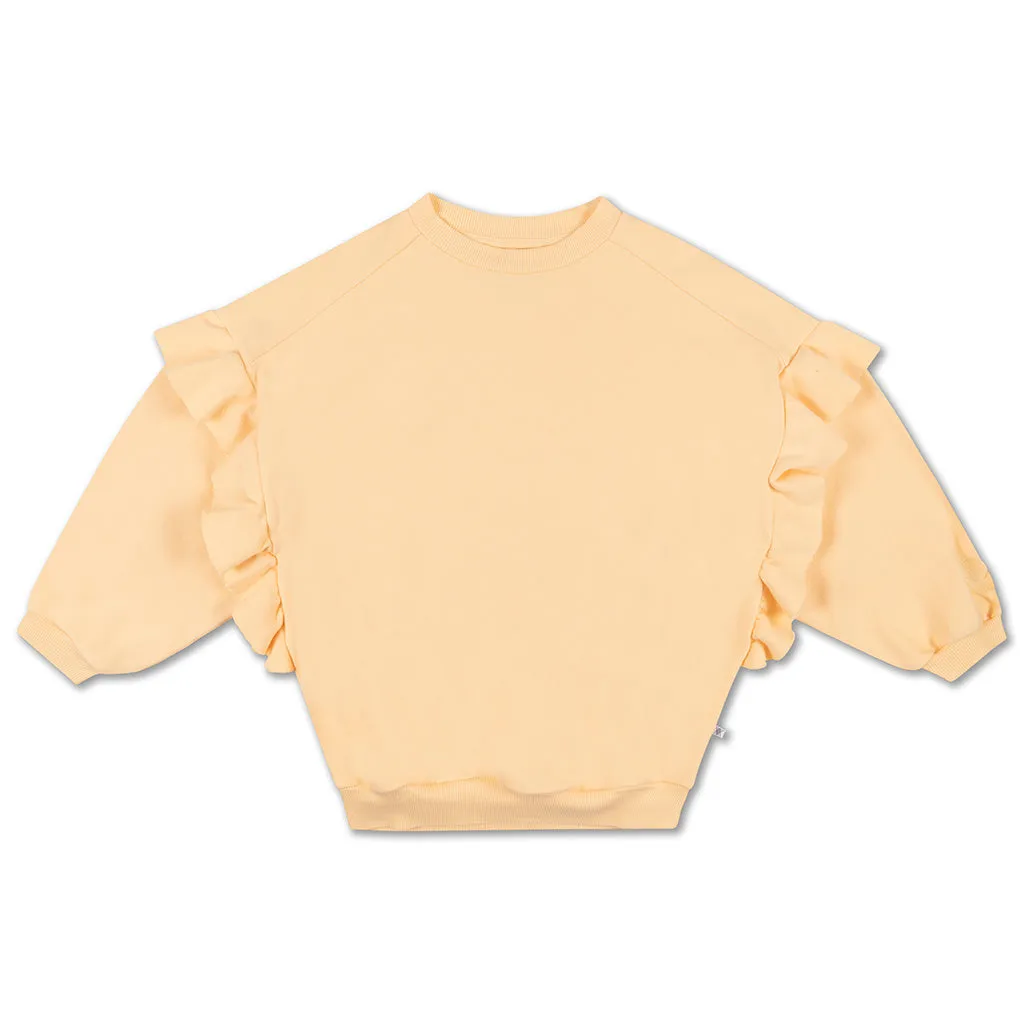 Sweater Ruffle Soft Yellow