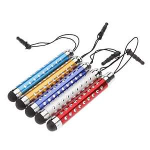 Tablet Stylus Touch Pen with 3.5mm Anti-Dust Plug for iPad and iPhone (Assorted Colors)