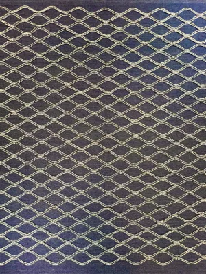 Textured Denim Wave Fabric
