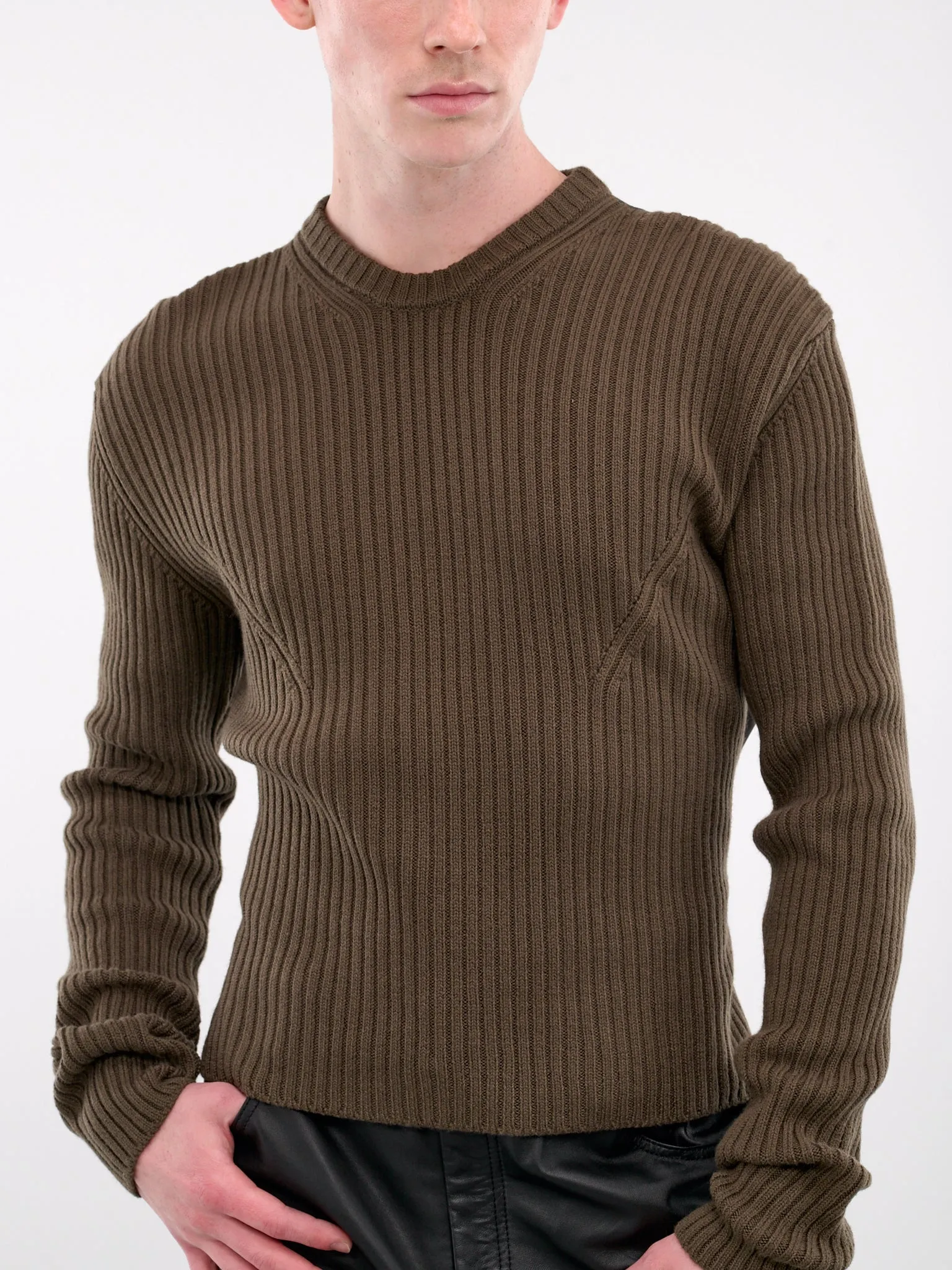 Thorvald Darted Sweater (B0012135-KN045-LODEN-GREEN)