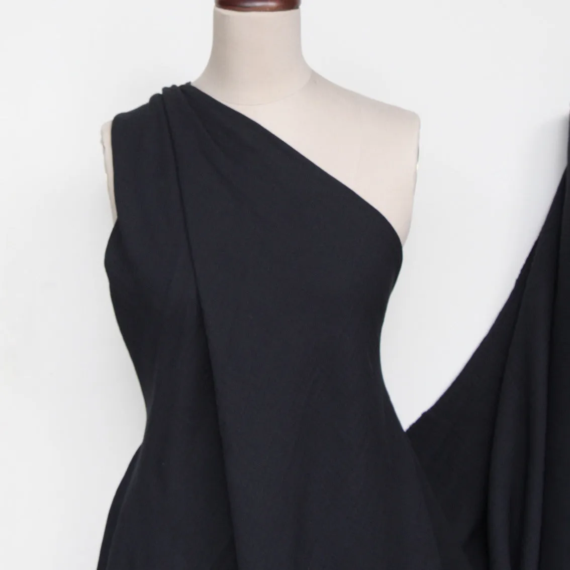 Tumbled Black Double Gauze