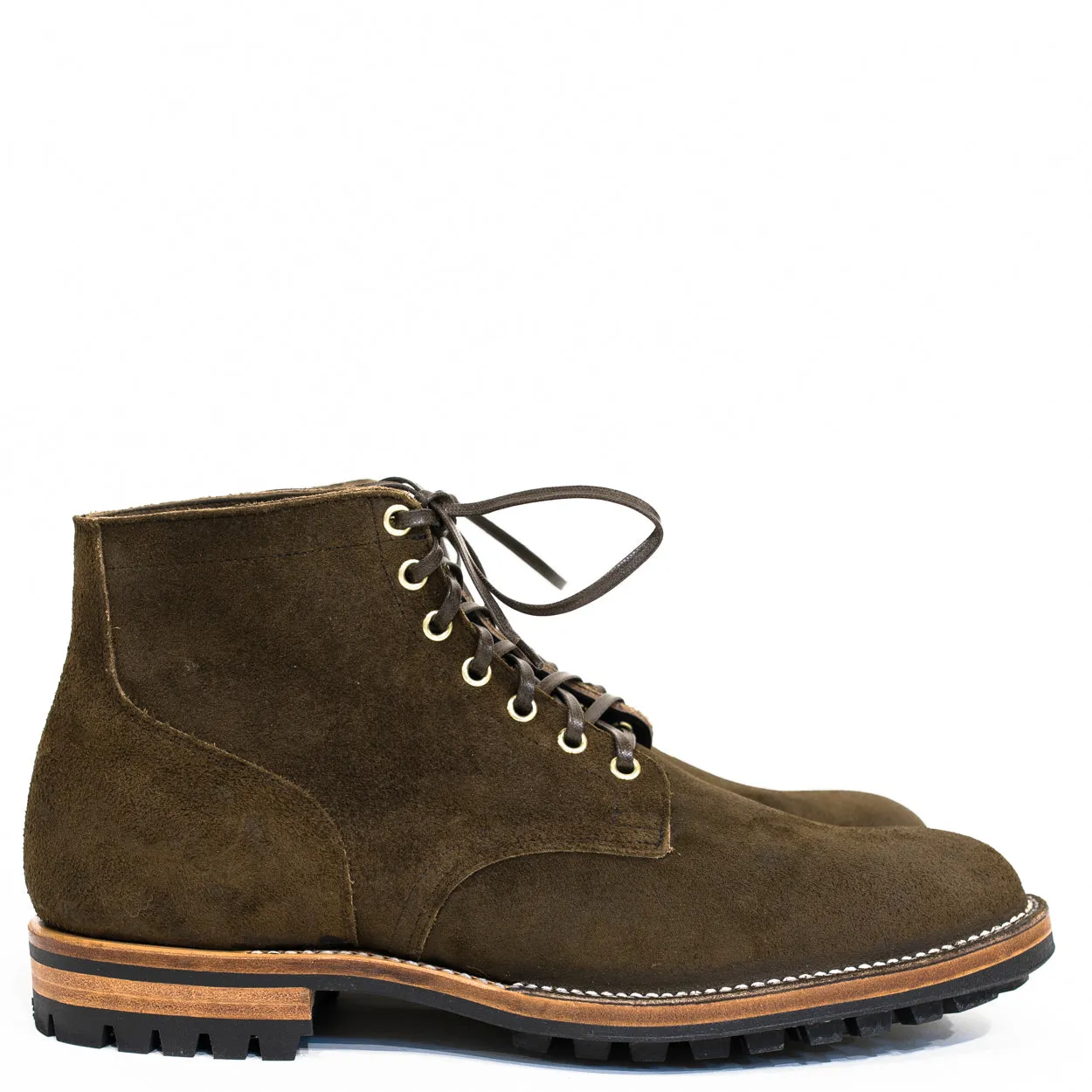 Viberg - Mushroom Chamois Roughout Service Boot 2030 Last