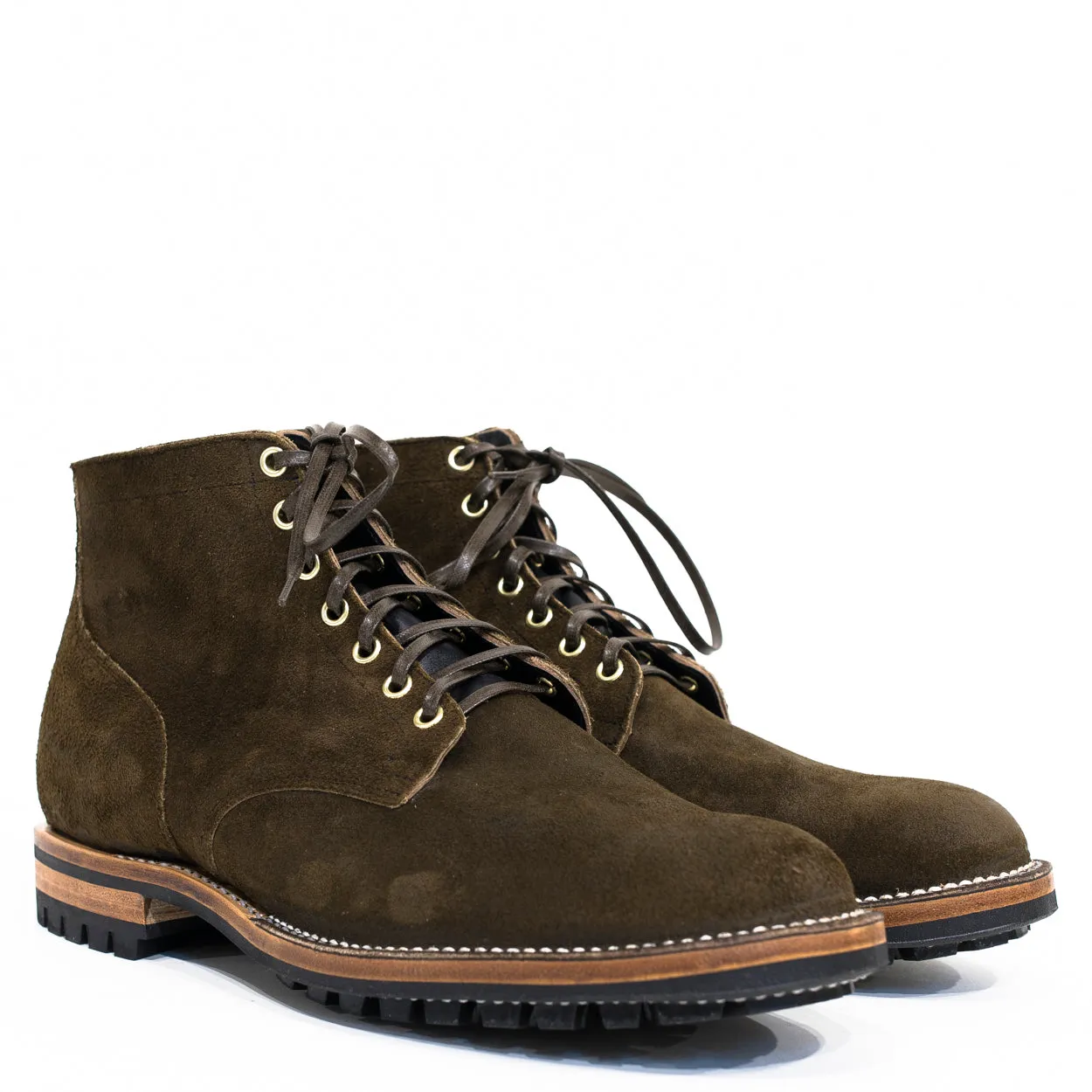 Viberg - Mushroom Chamois Roughout Service Boot 2030 Last