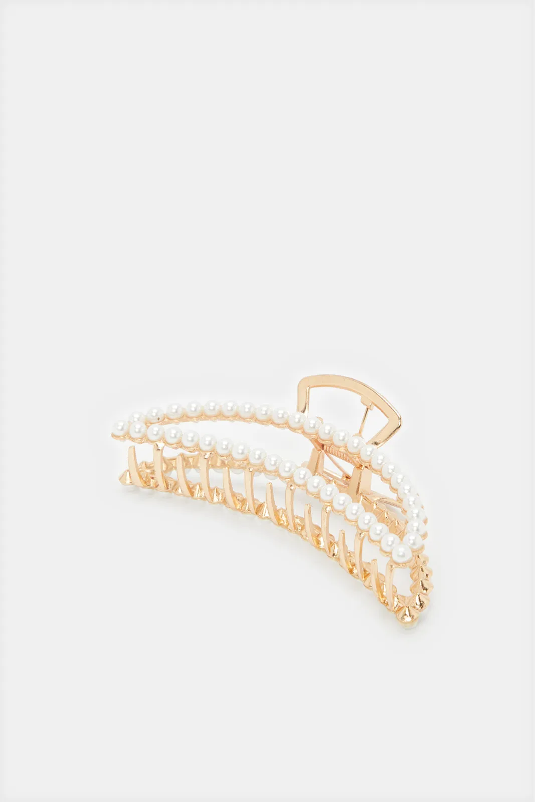Women Gold Embellished Hair Claw