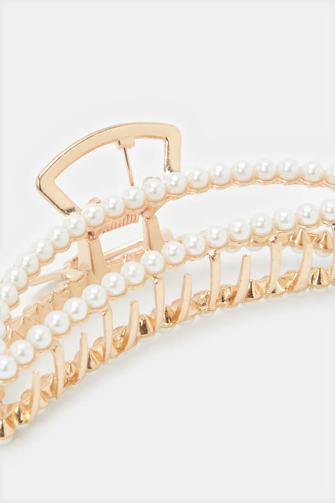 Women Gold Embellished Hair Claw