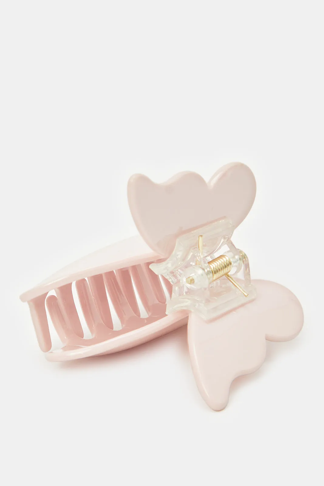 Women Pink Embellished Hair Claw