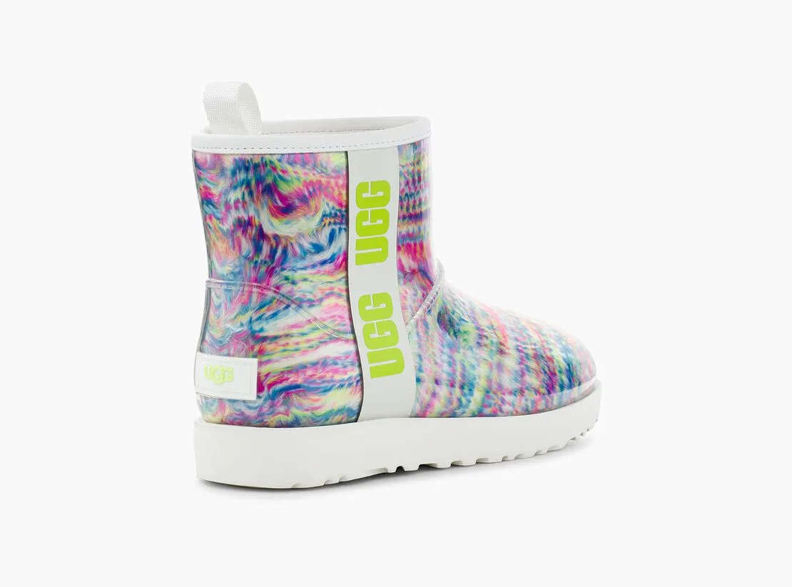 Women's Clear Mini Pixelate - White