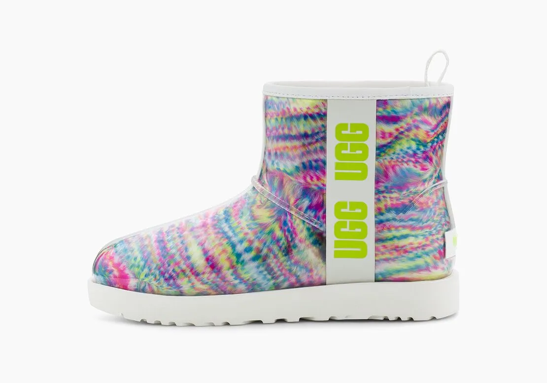 Women's Clear Mini Pixelate - White